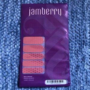 Jamberry Nail Wraps - Icy Rose Polka